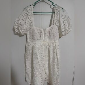Lilly Pulitzer White Eyelet Mini Dress